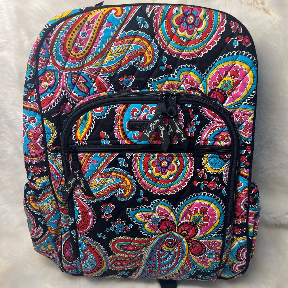 Vera Bradley Parisian Paisley, campus backpack NWT
